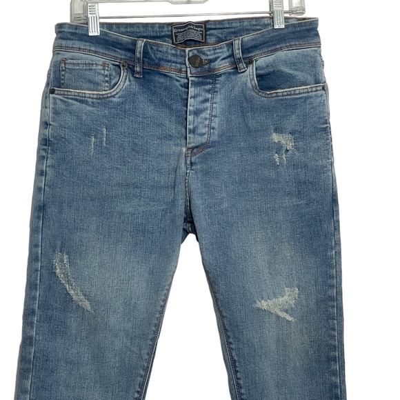 Ermenegildo Zegna 42 Jeans‎ Button Fly Ladies Destroyed Hem and Pants - Picture 7 of 9